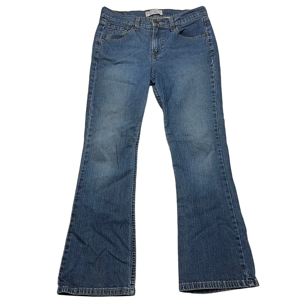 Levi‎ Strauss Jeans Womens 8S Blue Signature Stretch Bootcut Denim Pants 5352